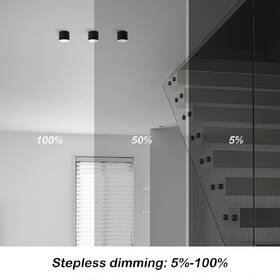 LED stropné svietidlo IMMAX NEO LITE RONDATES SMART, 11,5cm, 18W, 1458lm, s podporou BEACON, Wi-Fi, TUYA čierne

 obrázok produktu 4 z 6