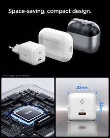 Nabíjačka do siete Spigen Essential 30W 1xUSB-C biela

 obrázok produktu 4 z 7