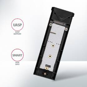 Externý rámček Axagon Silver Arrow box, USB-C 10 Gbps - M.2 NVMe SSD strieborný

 obrázok produktu 2 z 9