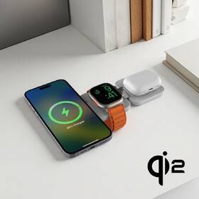 Bezdrôtová nabíjačka Cubenest EQ310 3v1 Qi2 s MagSafe (EQ310WT) biela

 obrázok produktu 6 z 10