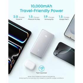 Powerbank Anker Anker Zolo 10000mAh, 22,5W s káblom USB-C biely

 obrázok produktu 4 z 6
