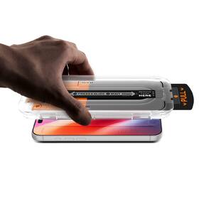 Tvrdené sklo Spigen tR EZ Fit Pro HD na Apple iPhone 18 Pro/17 Pro/17/16 Pro (2 ks) priehľadné

 obrázok produktu 8 z 9
