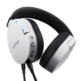 Headset Trust GXT 490W FAYZO, USB biely

 obrázok produktu 3 z 14