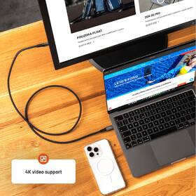 Kábel FIXED USB-C/USB-C, PD 3.1, 240W, 2 m sivý

 obrázok produktu 7 z 10