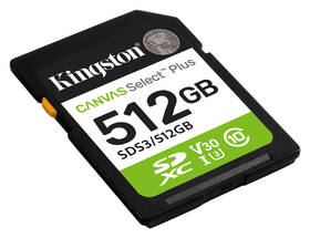 Pamäťová karta Kingston Canvas Select Plus SDXC 512GB UHS-I U3 (R150) čierna

 obrázok produktu 1 z 2
