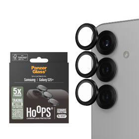 Ochranné sklo šošovky fotoaparátu PanzerGlass HoOps Ceramic na Samsung Galaxy S25+ čierne

 obrázok produktu 2 z 8