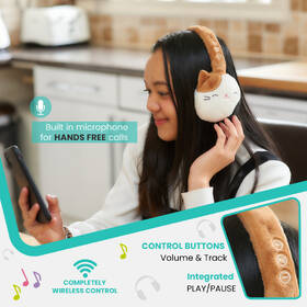 Slúchadlá Lazerbuilt Squishmallows Plush Bluetooth - Cam hnedá

 obrázok produktu 7 z 13