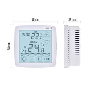 Termostat EMOS OpenTherm, izbový, programovateľný, drôtový biely

 obrázok produktu 4 z 6