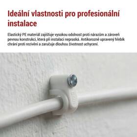 Káblový klip EMOS 8MM, 50KS biely

 obrázok produktu 2 z 8