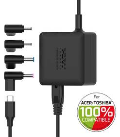 Sieťový adaptér PORT CONNECT GaN2  65 W, ACER / TOSHIBA čierny

 obrázok produktu 1 z 7