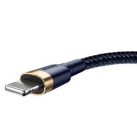 Kábel Baseus Cafule USB/Lightning, 2,4A, 1m modrý/zlatý

 obrázok produktu 3 z 4