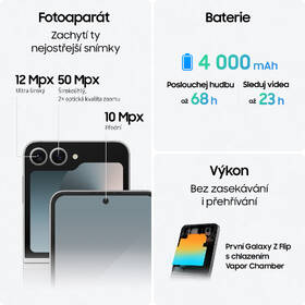 Mobilný telefón Samsung Galaxy Z Flip6 5G 12 GB / 256 GB sivý

 obrázok produktu 20 z 33