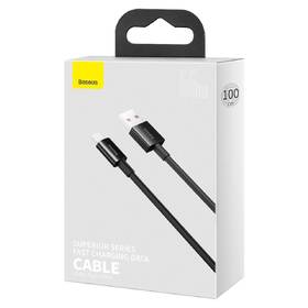 Kábel Baseus Superior USB/USB-C, 6A, 66W, 1m čierny

 obrázok produktu 5 z 5