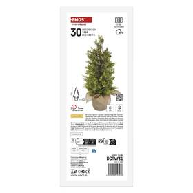 LED dekorácie EMOS svietiaci stromček, 50 cm, 30LED, vonkajšia aj vnútorná, teplá biela, časovač 

 obrázok produktu 3 z 8