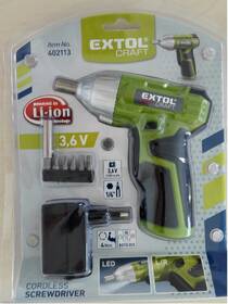 Aku skrutkovač Extol Craft 402114 (s batériou) 

 obrázok produktu 9 z 10