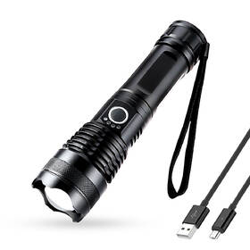 Lampáš Solight 1000 lm,  fokus, 2800 mAh Li-Ion, USB čierna

 obrázok produktu 1 z 9
