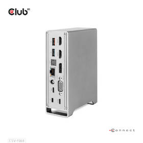 Dokovacia stanica Club3D USB-C, Triple Display DP 1.4, PD Charging Dock 120 W sivá

 obrázok produktu 1 z 6