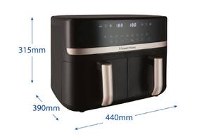 Fritéza teplovzdušná RUSSELL HOBBS 27680-56 Dual Basket, 9 l čierna

 obrázok produktu 3 z 21