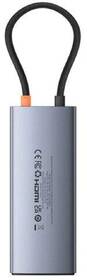 USB Hub Baseus Metal Gleam Series II 6-in-1 sivý

 obrázok produktu 4 z 5