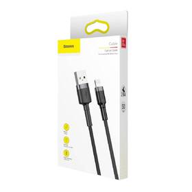 Kábel Baseus Cafule USB/Lightning, 0,5m čierny/sivý

 obrázok produktu 4 z 4