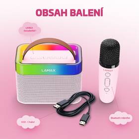 Prenosný reproduktor LAMAX KaraokeKid1 ružový

 obrázok produktu 3 z 5