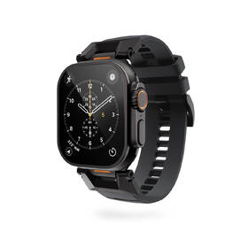 Remienok Epico FKM Rubber Pro na Apple Watch SE (44mm)/Series 1-9 (42/44/45mm) 10-11 (46mm)/Ultra (49mm) čierny

 obrázok produktu 1 z 3