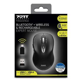 Myš PORT CONNECT Expert / USB-A/C / 6 tlačidiel / optická / 3200 DPI čierna

 obrázok produktu 6 z 6