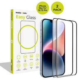 Tvrdené sklo Mobile Origin EasyGlass na Apple iPhone 16e/17e/14/13/13 Pro (2 ks) 

 obrázok produktu 8 z 8