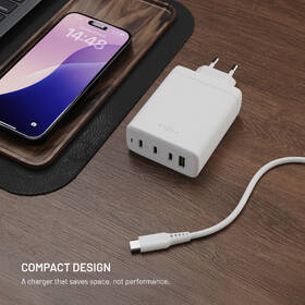 Nabíjačka do siete FIXED GaN, 3xUSB-C, 1xUSB-A, PD 3.0, 120W biela

 obrázok produktu 6 z 11