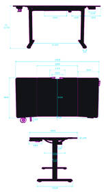 Herný stôl ULTRADESK LEVEL V2 WHITE, 140×68cm, 72-117cm, XXL mouse pad biely

 obrázok produktu 13 z 14