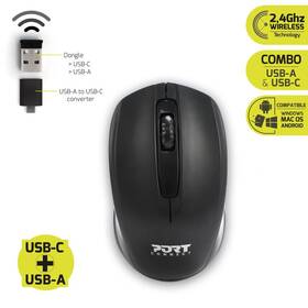 Myš PORT CONNECT Wireless Office čierna

 obrázok produktu 4 z 5