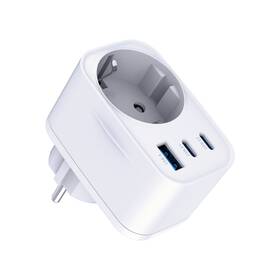 Nabíjačka do siete 3mk Comfort GaN 2xUSB-C/USB-A 30W biela

 obrázok produktu 1 z 9
