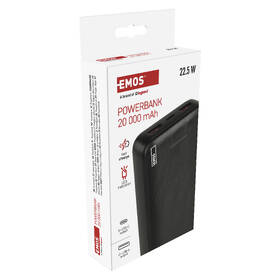 Powerbank EMOS AlphaQ3, 22,5W, 20000 mAh čierny

 obrázok produktu 13 z 14