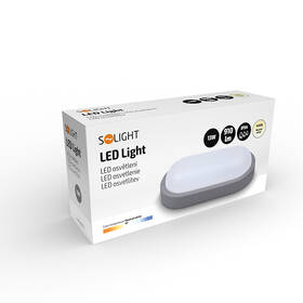 LED stropné svietidlo Solight oválne, 13W, 910lm, 4000K, IP54 sivé

 obrázok produktu 10 z 10