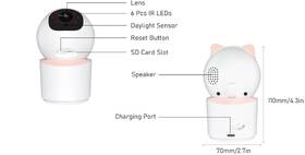 IP kamera IMMAX BABY, Wi-Fi, Tuya ružová

 obrázok produktu 4 z 9