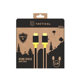 Kábel Tactical Webb Space HDMI 2.1, 8K, 2,1m čierny/žltý

 obrázok produktu 2 z 2