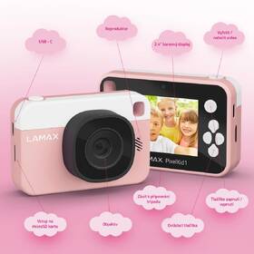 Digitálny fotoaparát LAMAX PixelKid1 ružový

 obrázok produktu 8 z 11