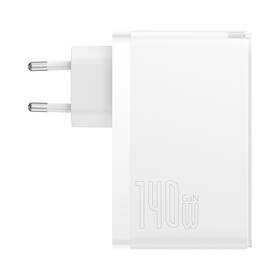 Nabíjačka do siete Baseus GaN5 Pro, 2x USB-C + USB-A 140W biela

 obrázok produktu 1 z 10
