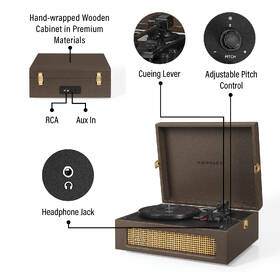 Gramofón Crosley Voyager BT hnedý

 obrázok produktu 8 z 11