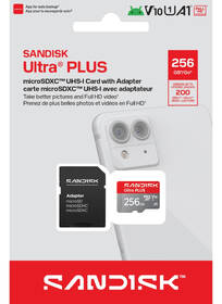 Pamäťová karta SANDISK 256GB UHS-I U1 (200R) + SD apaptér 

 obrázok produktu 4 z 5