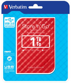 Externý pevný disk Verbatim 1TB červený

 obrázok produktu 3 z 3