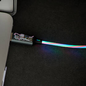 Kábel Lazerbuilt Rick and Morty Light-Up Shock! USB-A/USB-C 1,2m čierny/biely

 obrázok produktu 4 z 10
