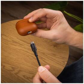 Puzdro FIXED Kožené puzdro PodsLeather pre Apple AirPods 4 hnedé

 obrázok produktu 5 z 6