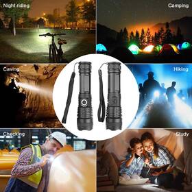 Lampáš Solight 1000 lm,  fokus, 2800 mAh Li-Ion, USB čierna

 obrázok produktu 6 z 9