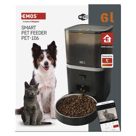 Inteligentný podávač EMOS GoSmart Pet Care s kamerou, 6 l, Wi-Fi čierne

 obrázok produktu 17 z 18