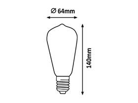 LED žiarovka Rabalux Filament E27, 4W, 2 200 K 

 obrázok produktu 2 z 2