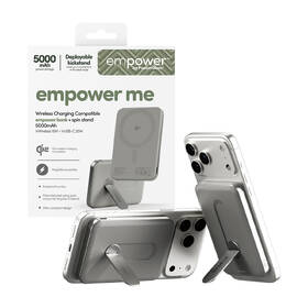 Powerbank PanzerGlass empower Qi2 5000 mAh, MagSafe, KickStand sivý

 obrázok produktu 5 z 5