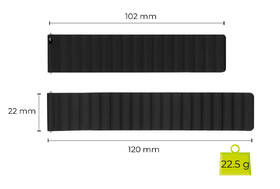 Remienok Mobile Origin Easy Strap Magnetic Watch 22mm čierny

 obrázok produktu 4 z 7