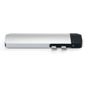 USB Hub Satechi USB-C PRO Hub (HDMI 4K, Pass Through Charging, 1x USB 3.0, 1x MicroSD, Ethernet) strieborný

 obrázok produktu 4 z 12