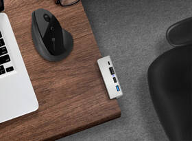 USB Hub Connect IT 4v1 na dosku stola, USB-C/3x USB strieborný

 obrázok produktu 4 z 5